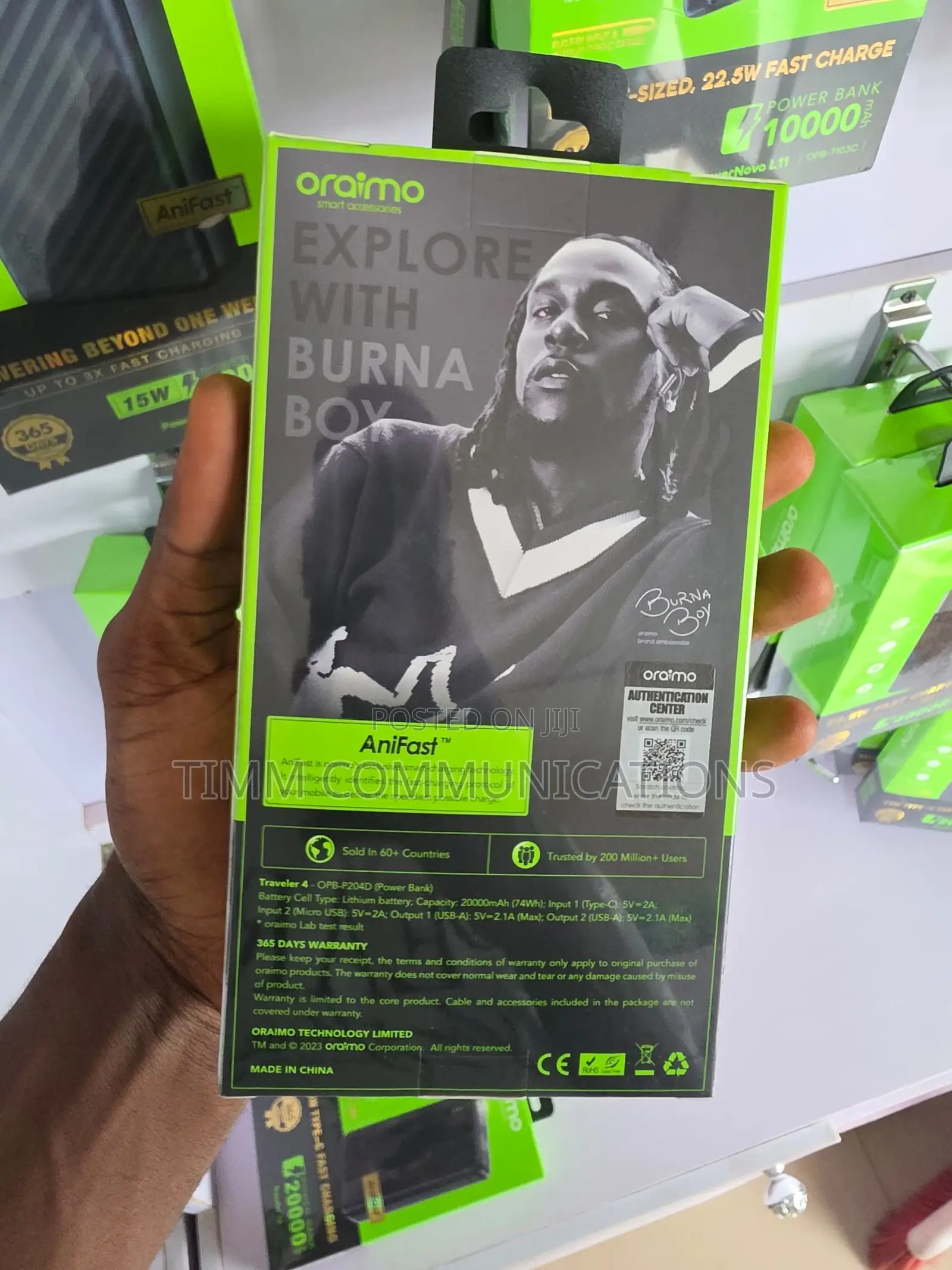 Oraimo Traveler 4 20,000mAh Power Bank OPB-P204D