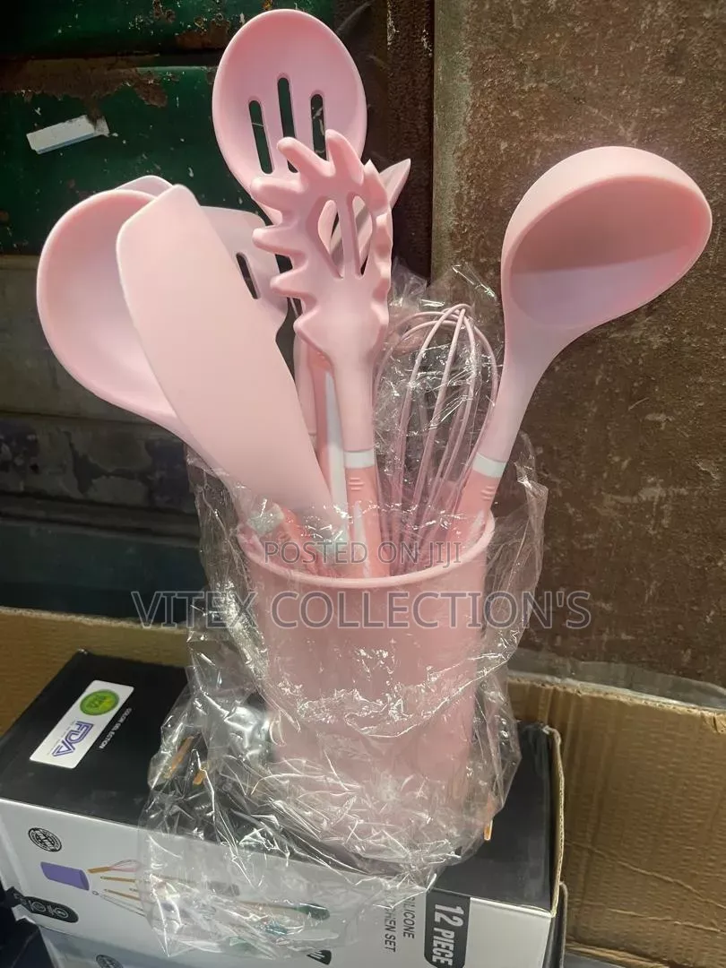 12pcs Pure Silicone Kitchenware Set