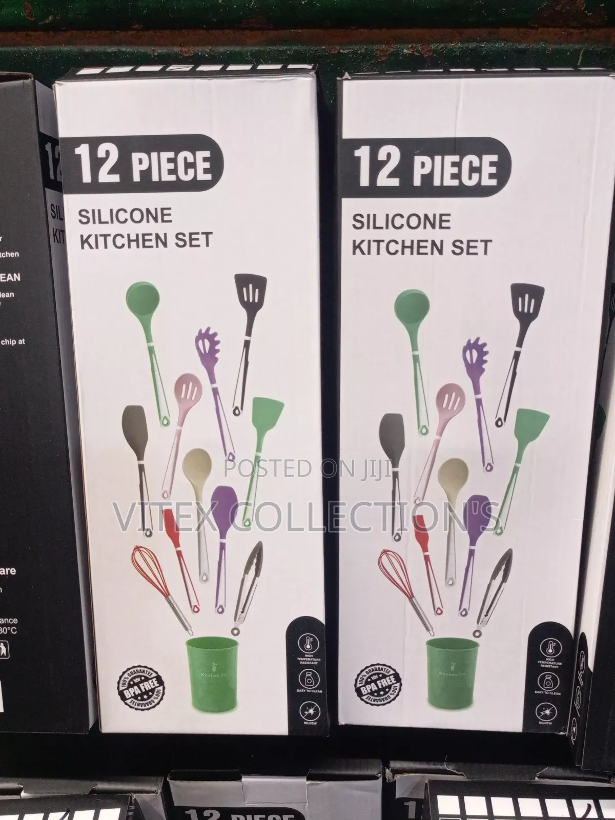 12pcs Pure Silicone Kitchenware Set