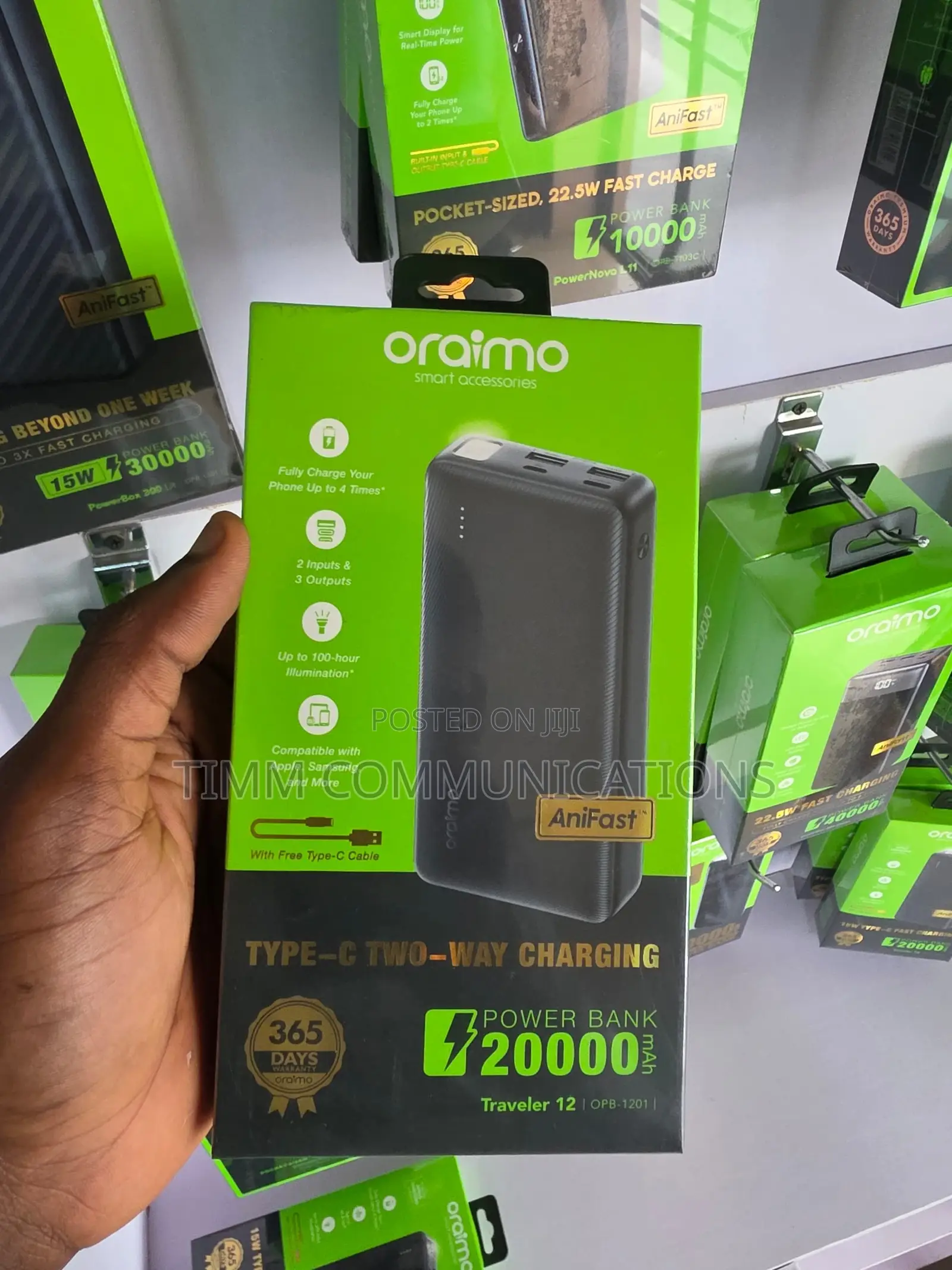 Oraimo Traveler 12 20,000mAh 12W Power Bank OPB-1201
