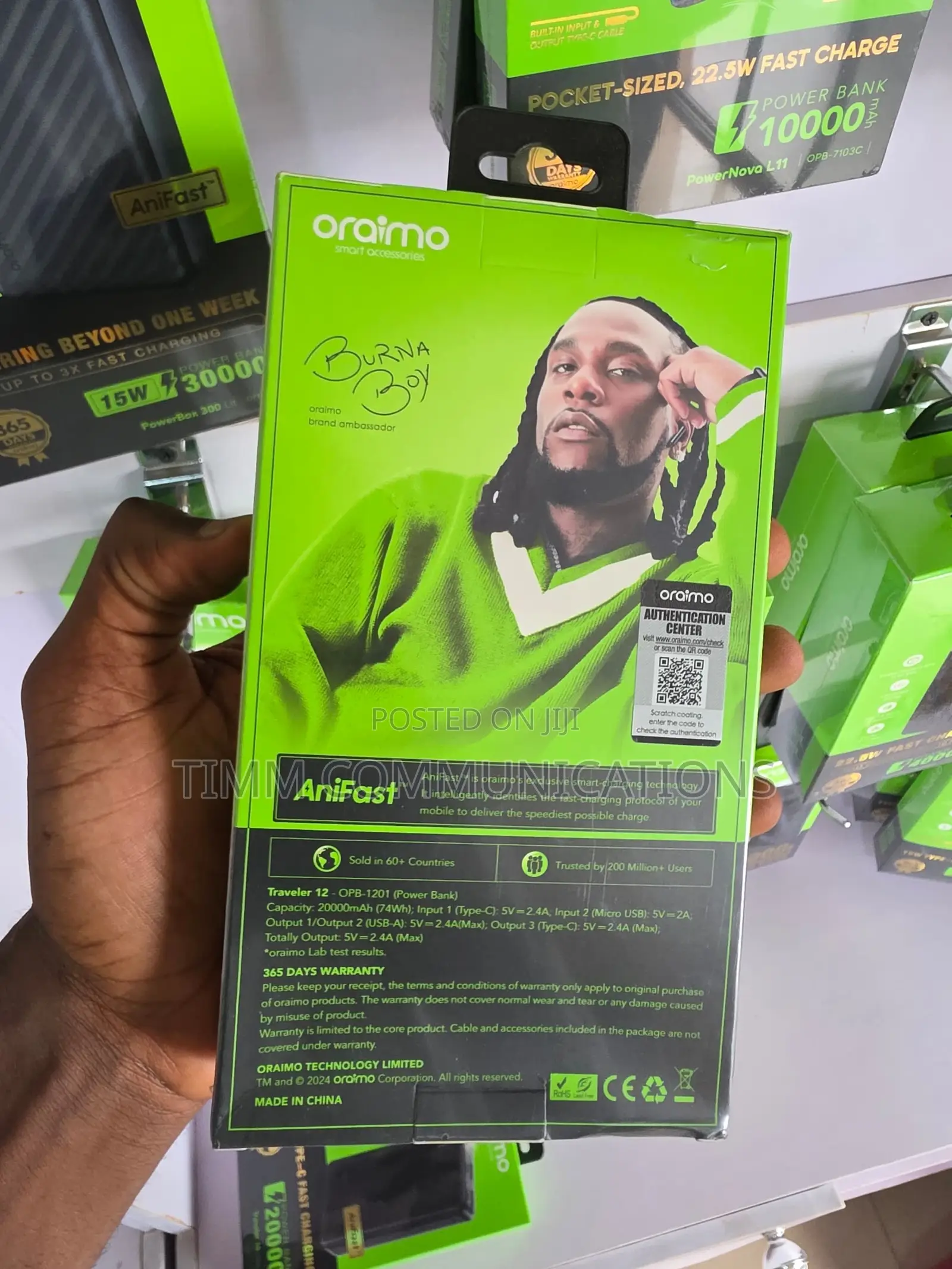 Oraimo Traveler 12 20,000mAh 12W Power Bank OPB-1201