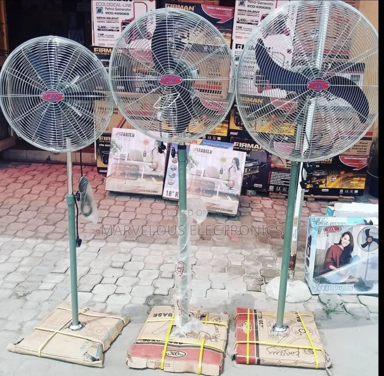 Brand New Original OX 18’20’26’ Industrial Standing Fan Warranty