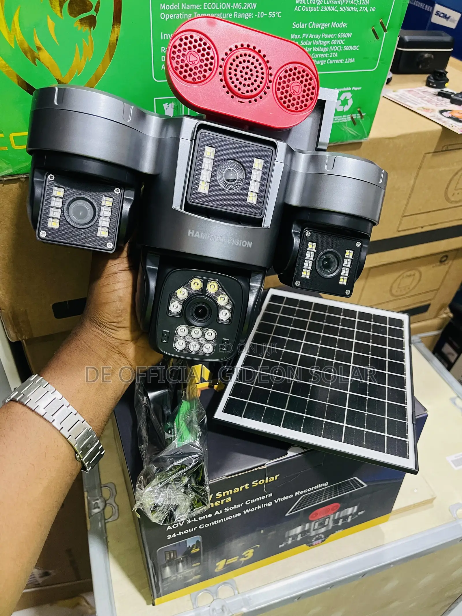 AOV Smart Solar Camera (3 Lense)