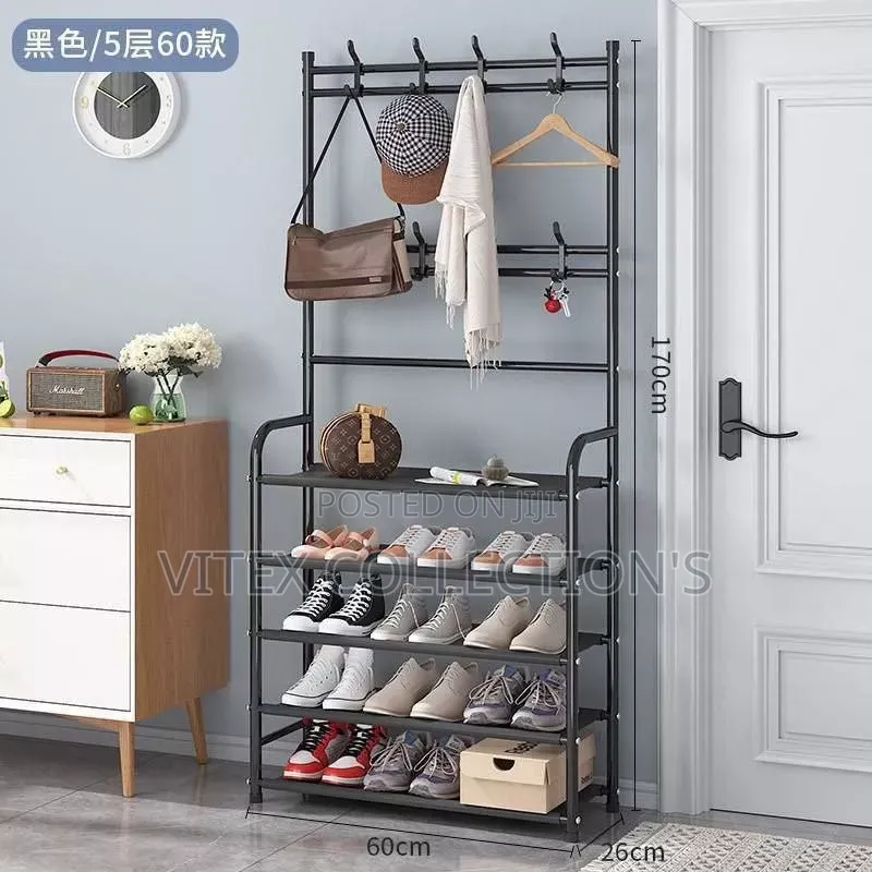 5 Tier Multifunctional Shoe and Hat Rack