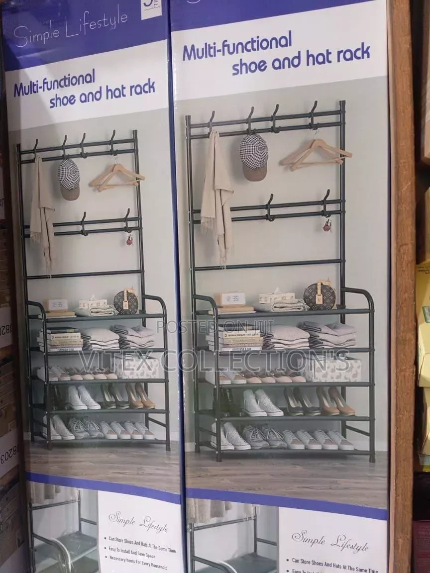 5 Tier Multifunctional Shoe and Hat Rack