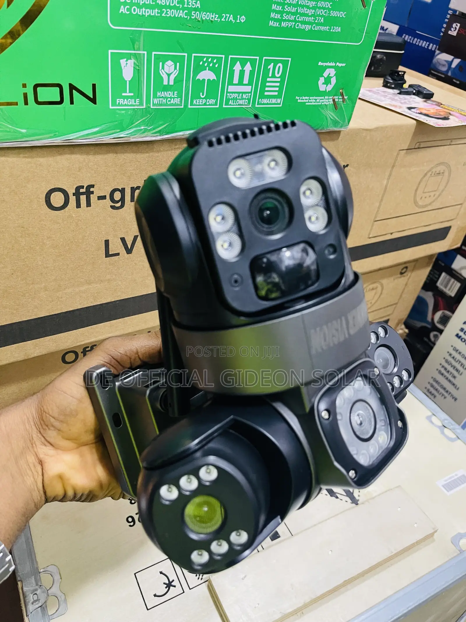 V380 CCTV 12MP Solar Powered Camera