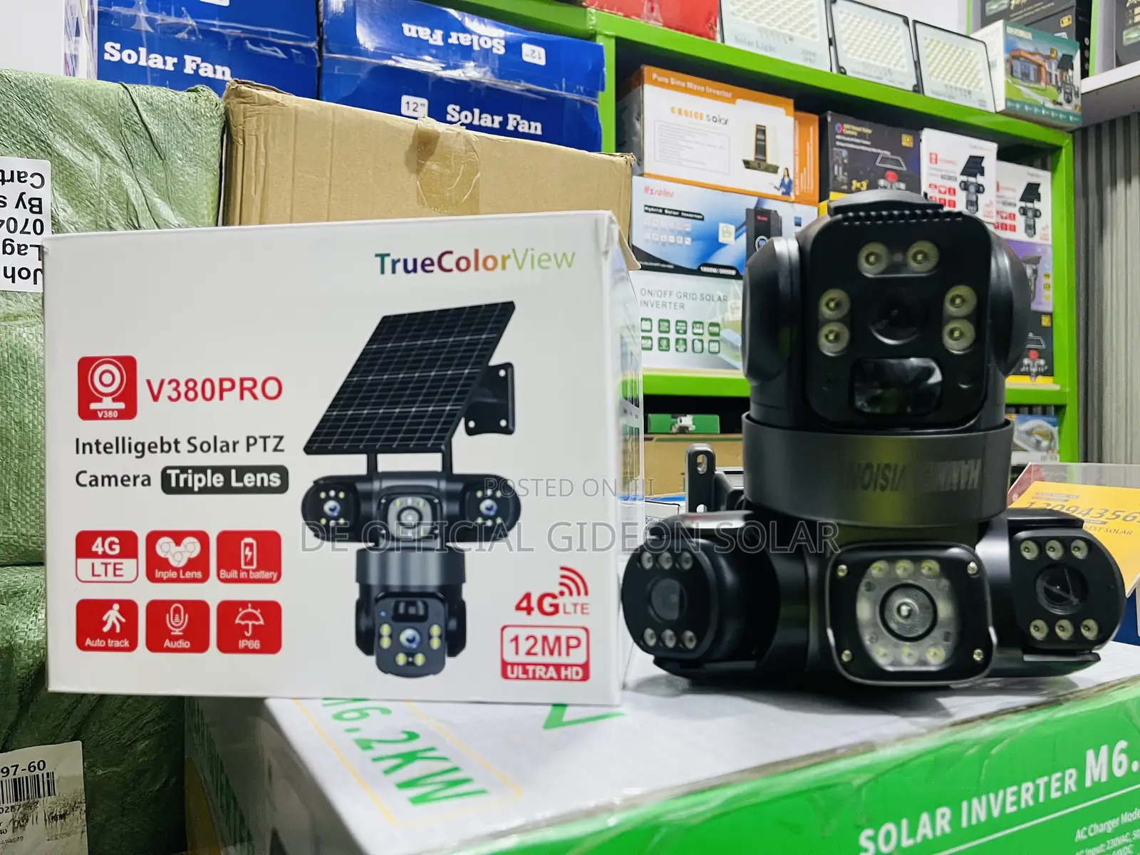 V380 CCTV 12MP Solar Powered Camera