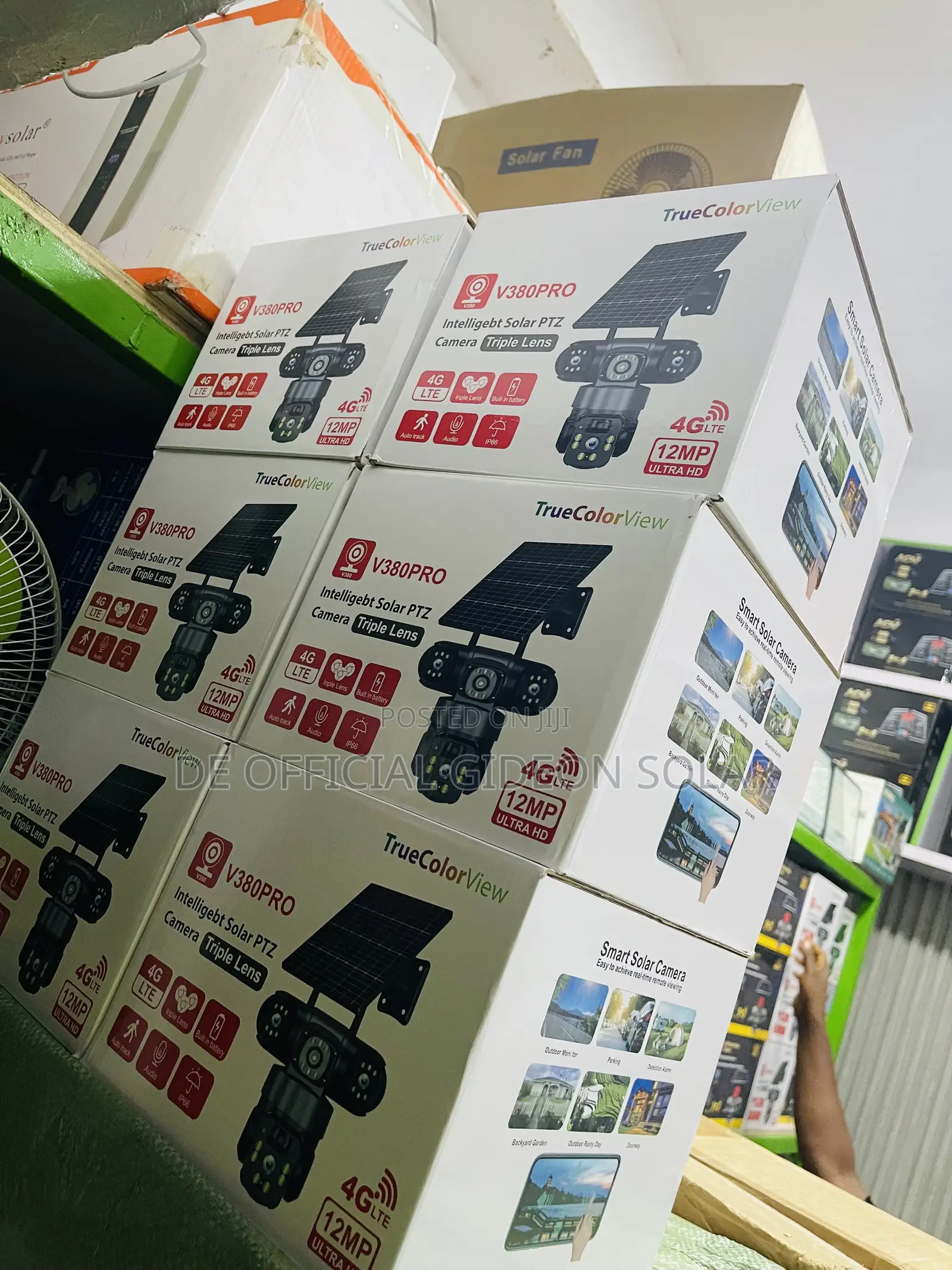 V380 CCTV 12MP Solar Powered Camera