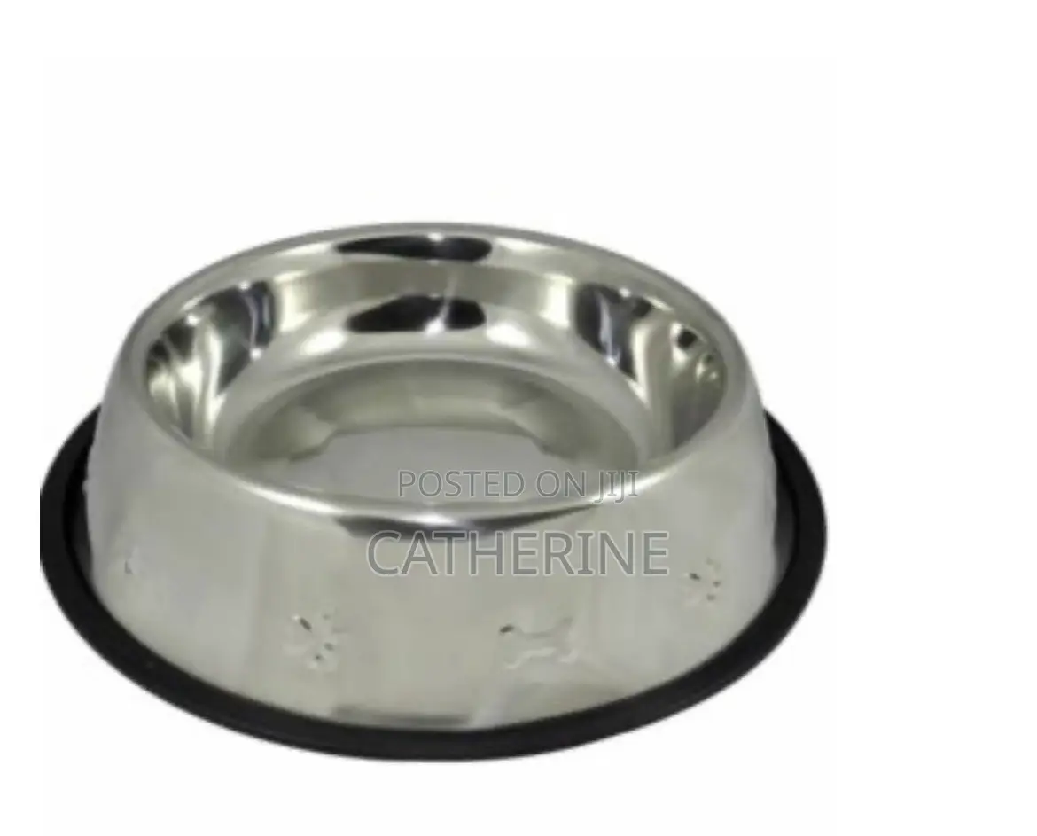 aGLOW Regular Non Skid Wall Stainless Steel Pet Bowls