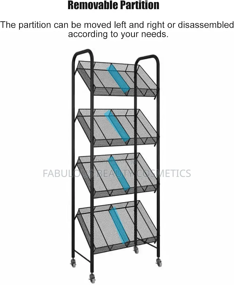Supermarket Store Organizer Holder Supermarket Shelf Trolley