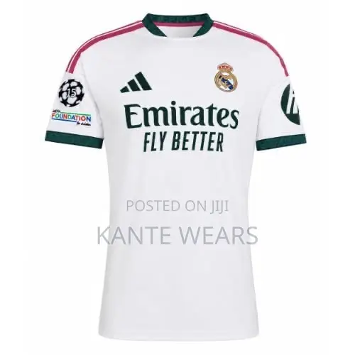 Real Madrid 2026/2027 Jersey With 15th Champions League Winners Badges