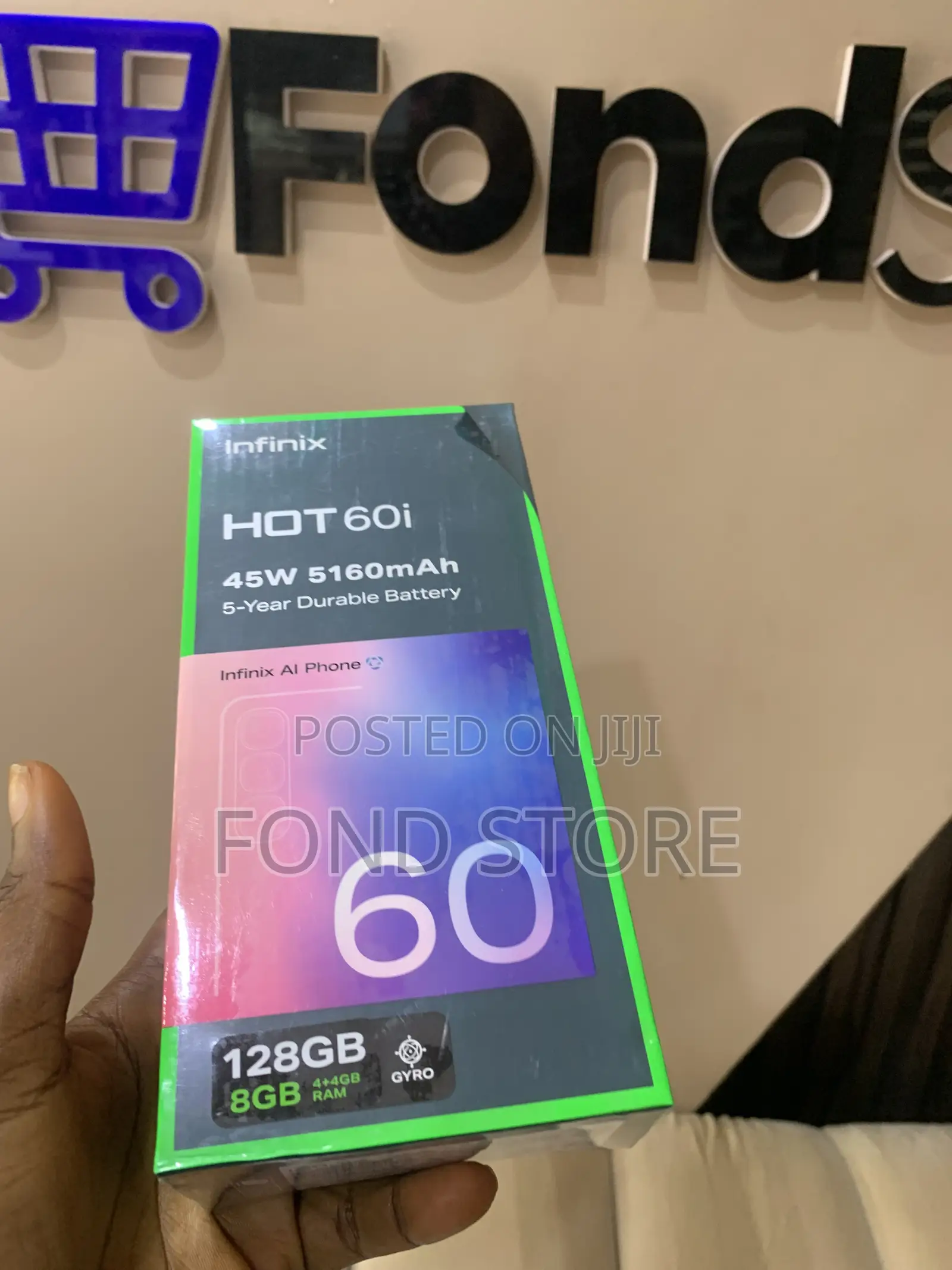 New Infinix Hot 60i 128 GB Black