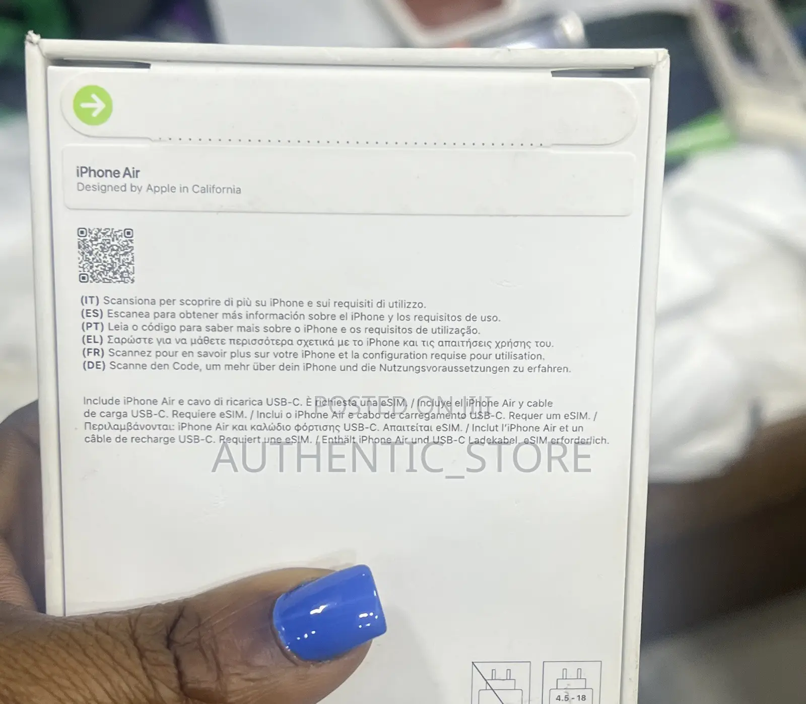 New Apple iPhone Air 256 GB Blue