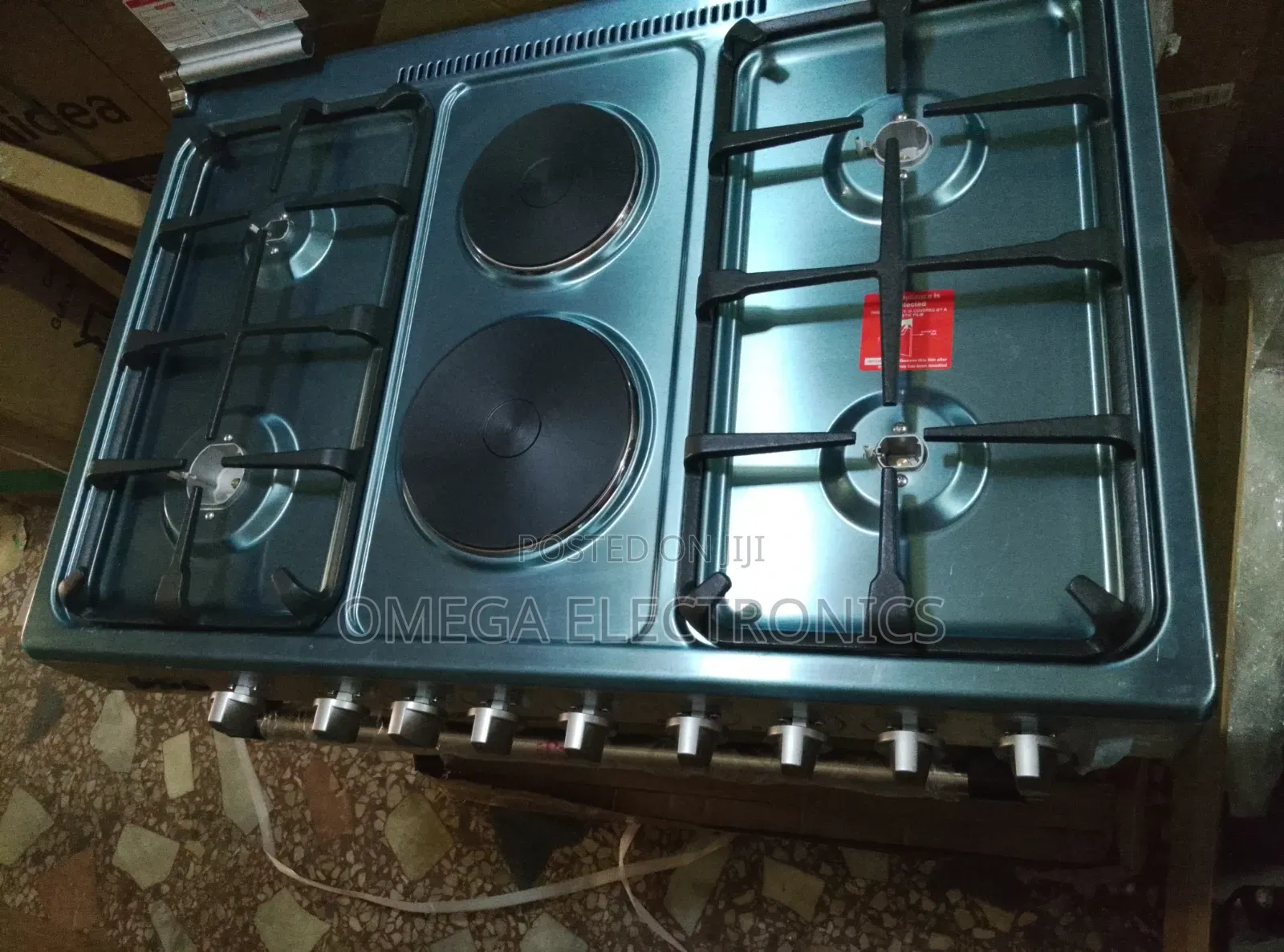 Maxi Gas Cooker 5burner Burner With Electric