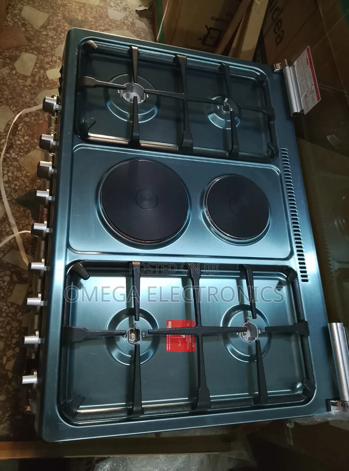 Maxi Gas Cooker 5burner Burner With Electric