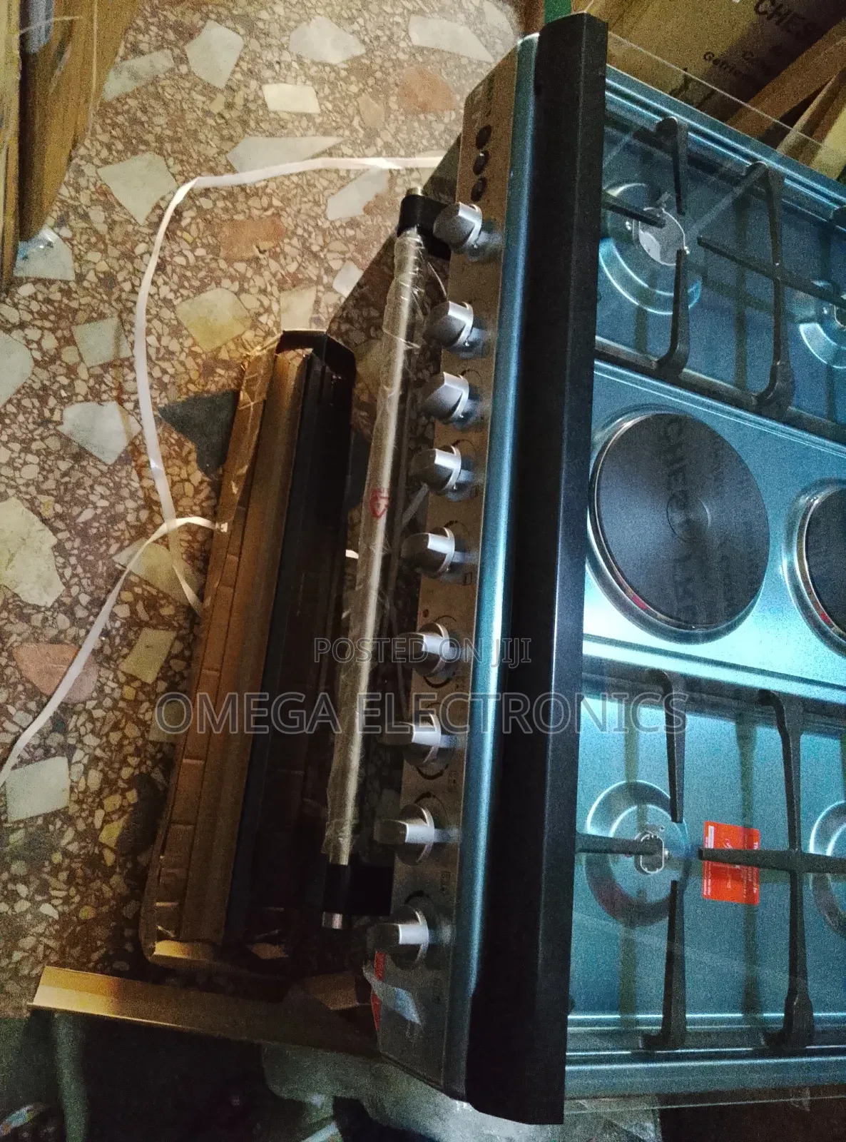 Maxi Gas Cooker 5burner Burner With Electric