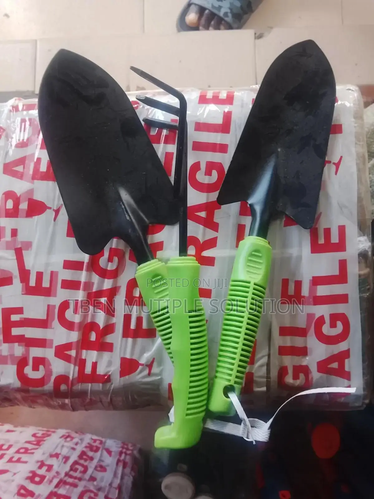 Green-Handled Garden Hand Tools,