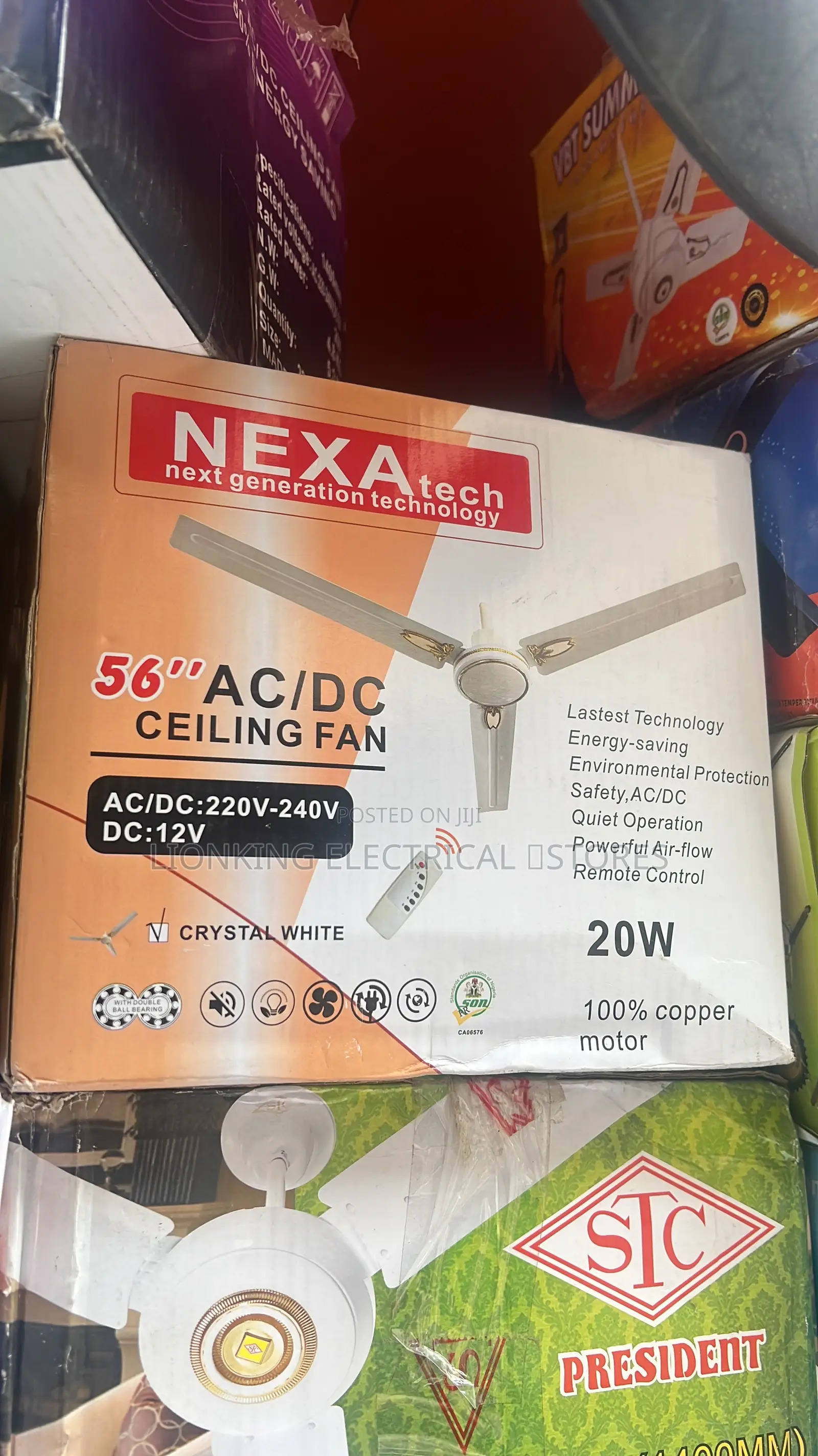 AC:dc Fan 20w Solar Fan