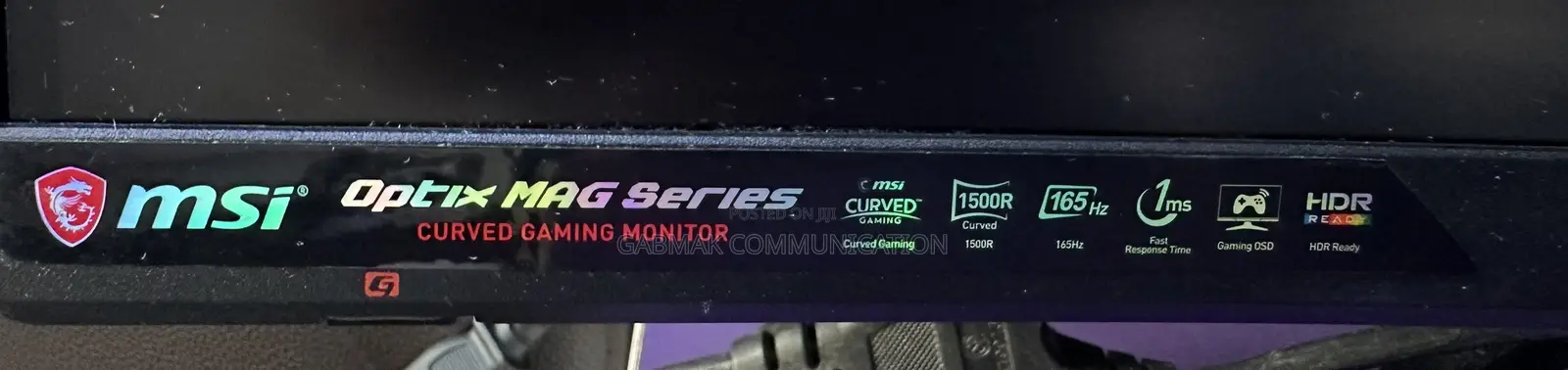 Gaming Curved Monitor 27’ Inches
