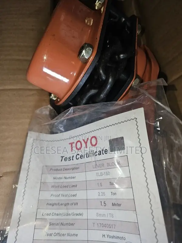 Toyo Manual Lever Hoist