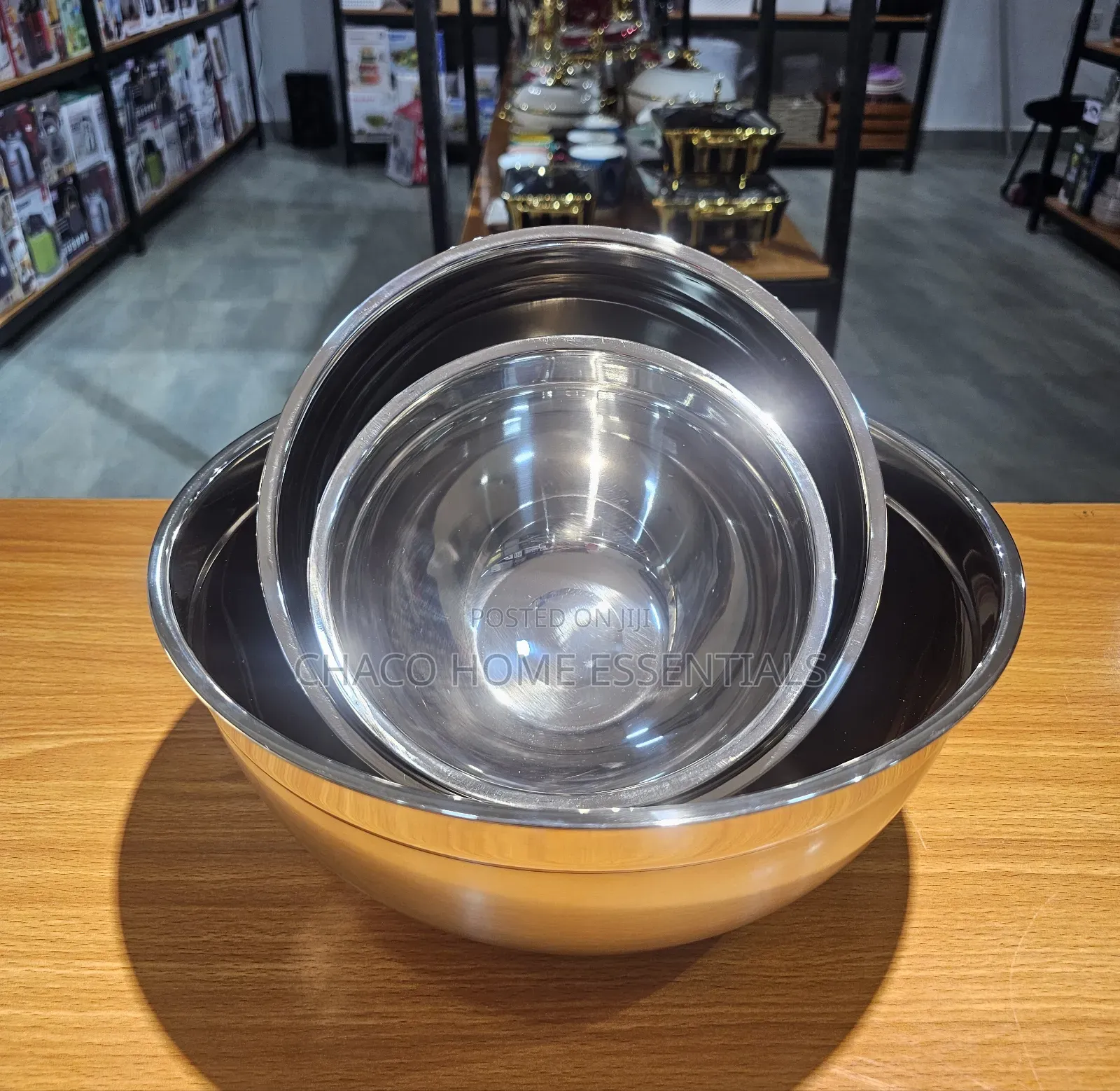 3-Piece Stainless Steel Mixing Bowl Set