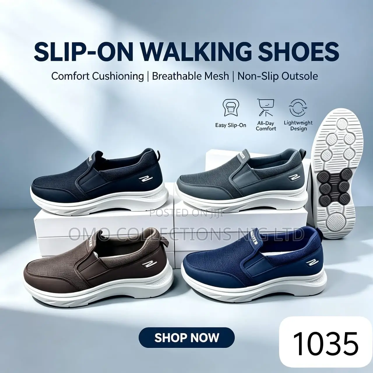 Premium Men’s Black Slip-on Athleisure Sneakers - Fully Boxed