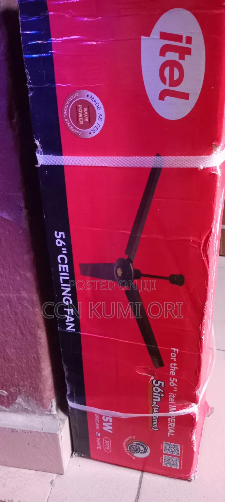 Itel 56in Ceiling Fan . Long Blades