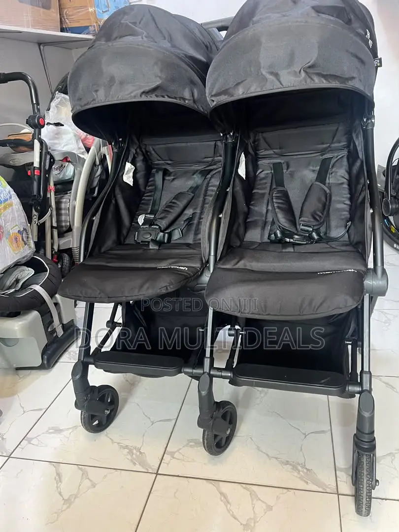 Mompush Lithe Double, Twin Stroller, Lightweight Airline Approved