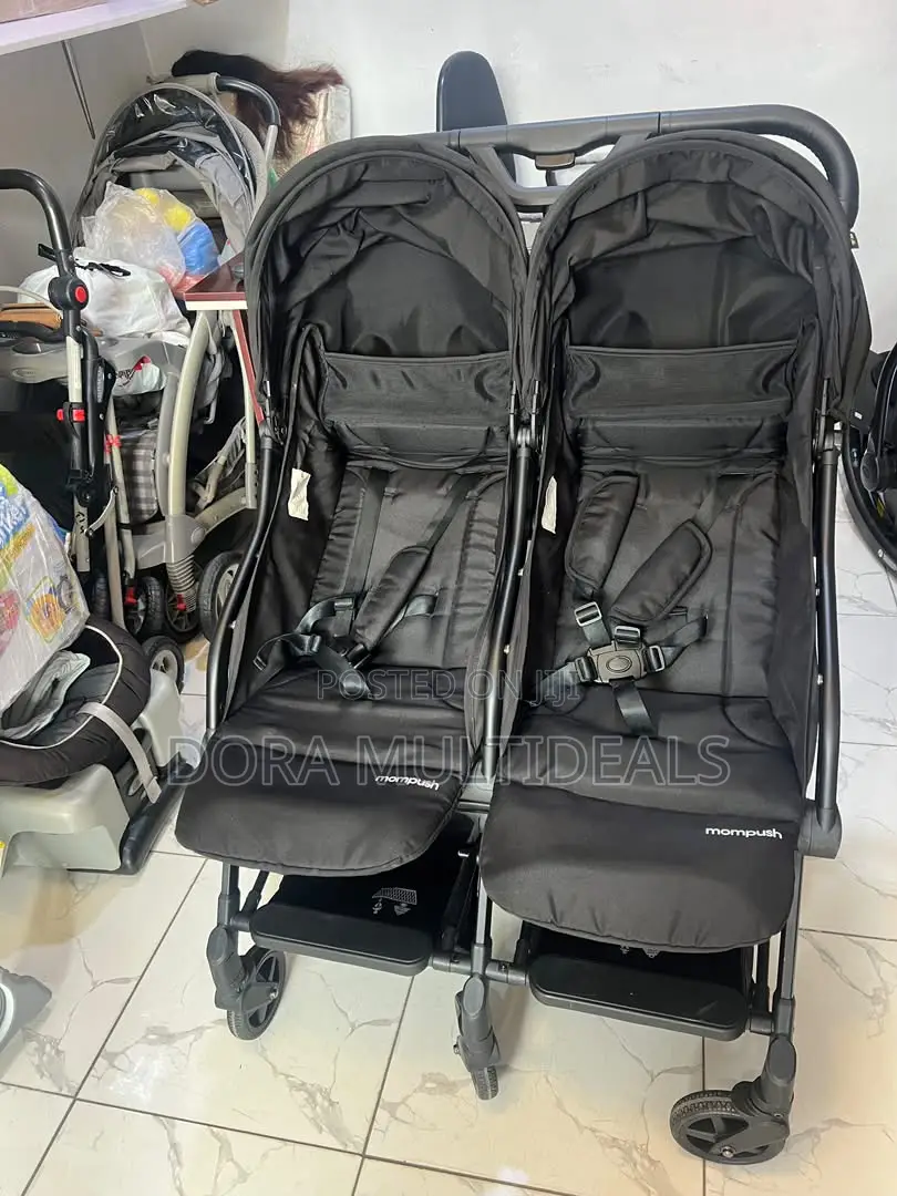Mompush Lithe Double, Twin Stroller, Lightweight Airline Approved