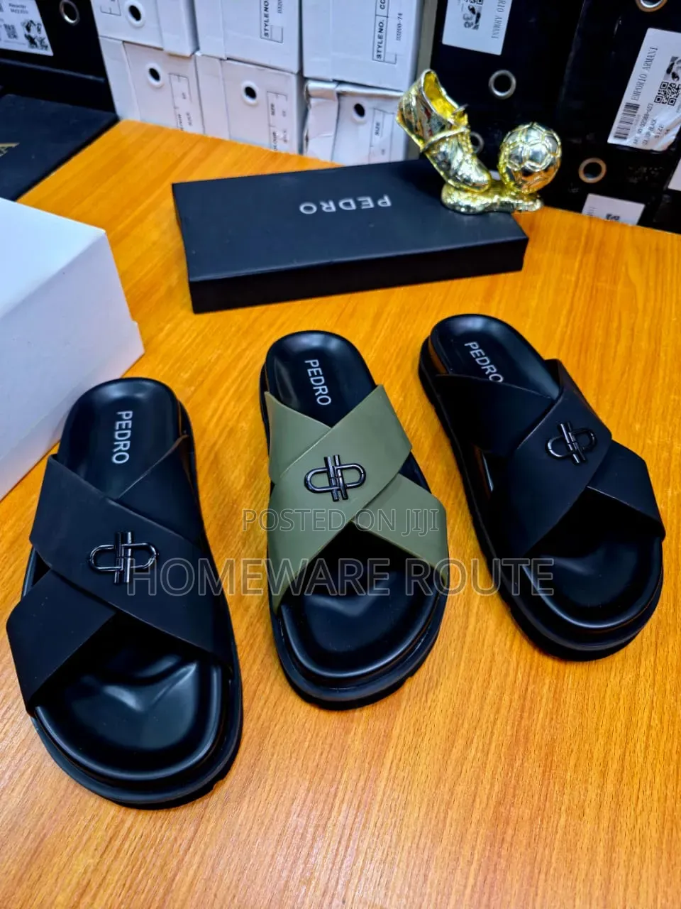PEDRO Cross Strap Men's Sandals