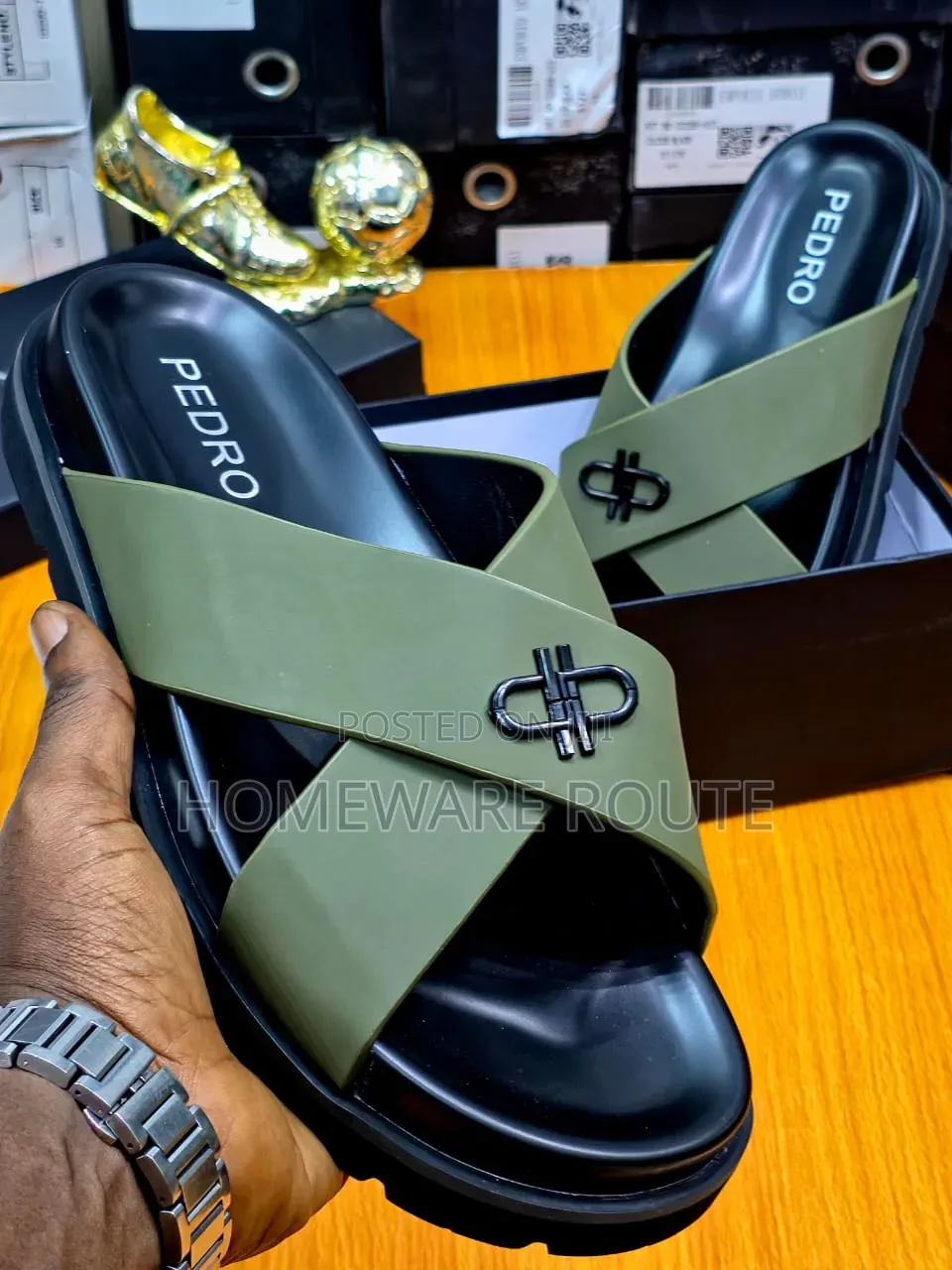PEDRO Cross Strap Men's Sandals