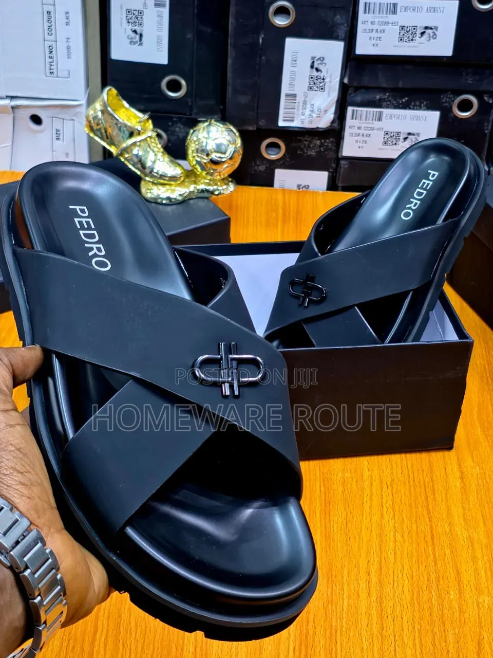 PEDRO Cross Strap Men's Sandals