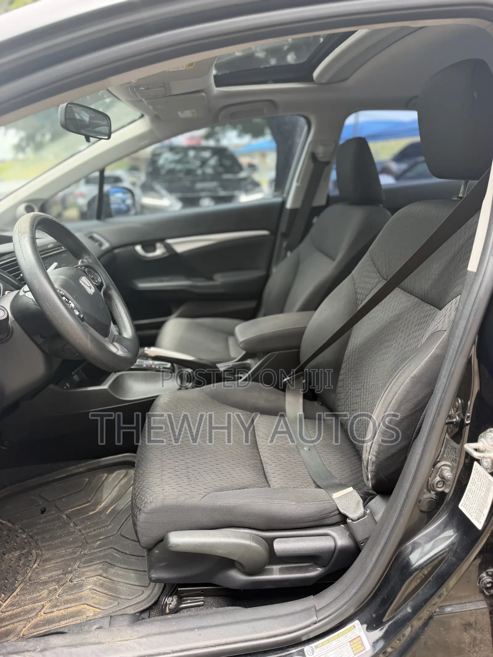 Honda Civic EX-L w/Navigation 4dr Sedan (1.8L 4cyl CVT) 2015 Black