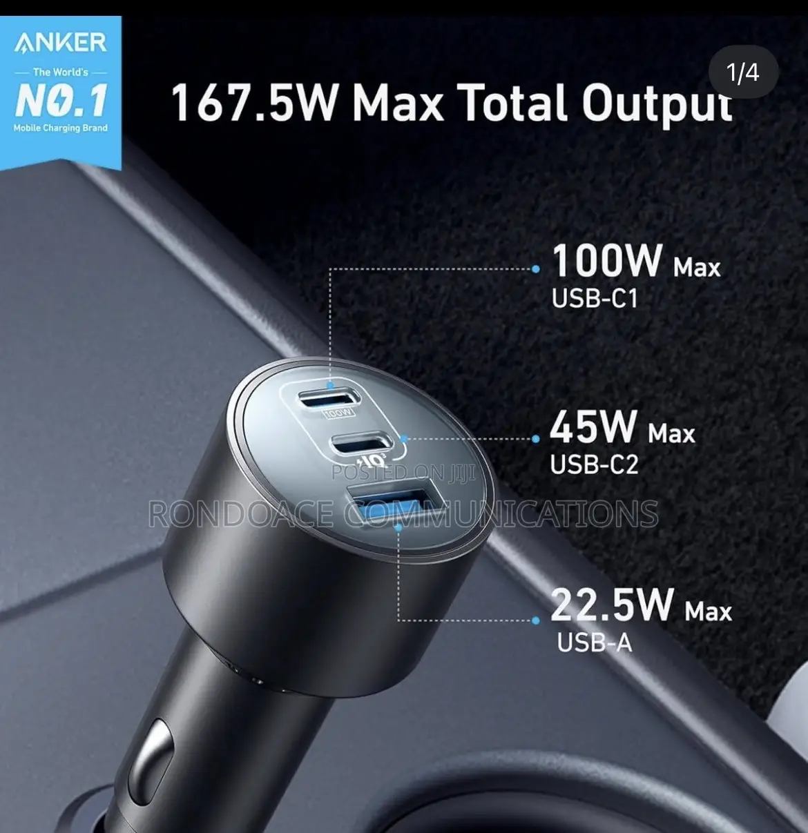 Anker USB-C Car Charger