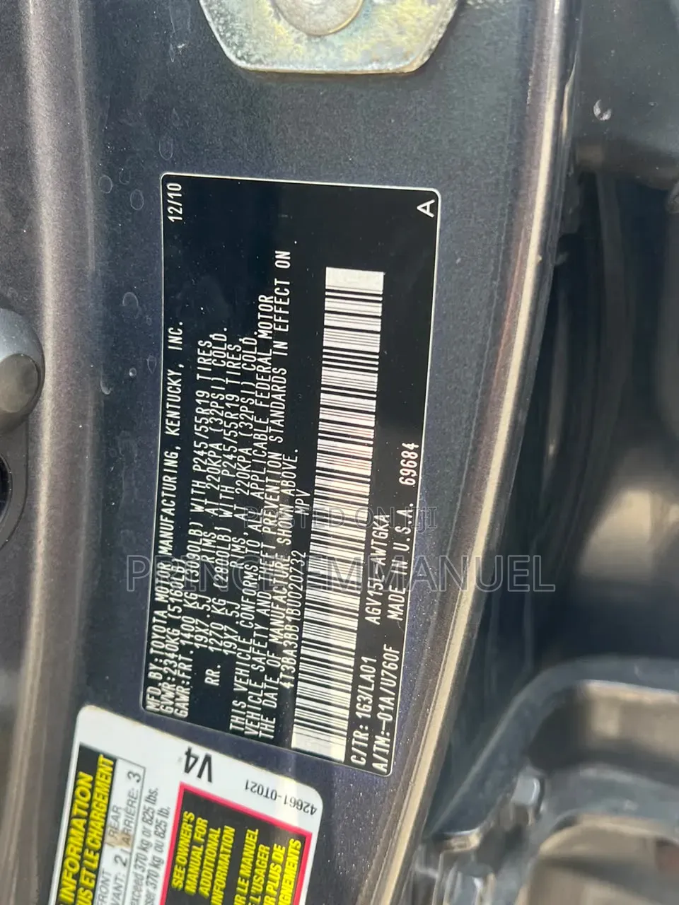 Toyota Venza AWD 2011 Gray