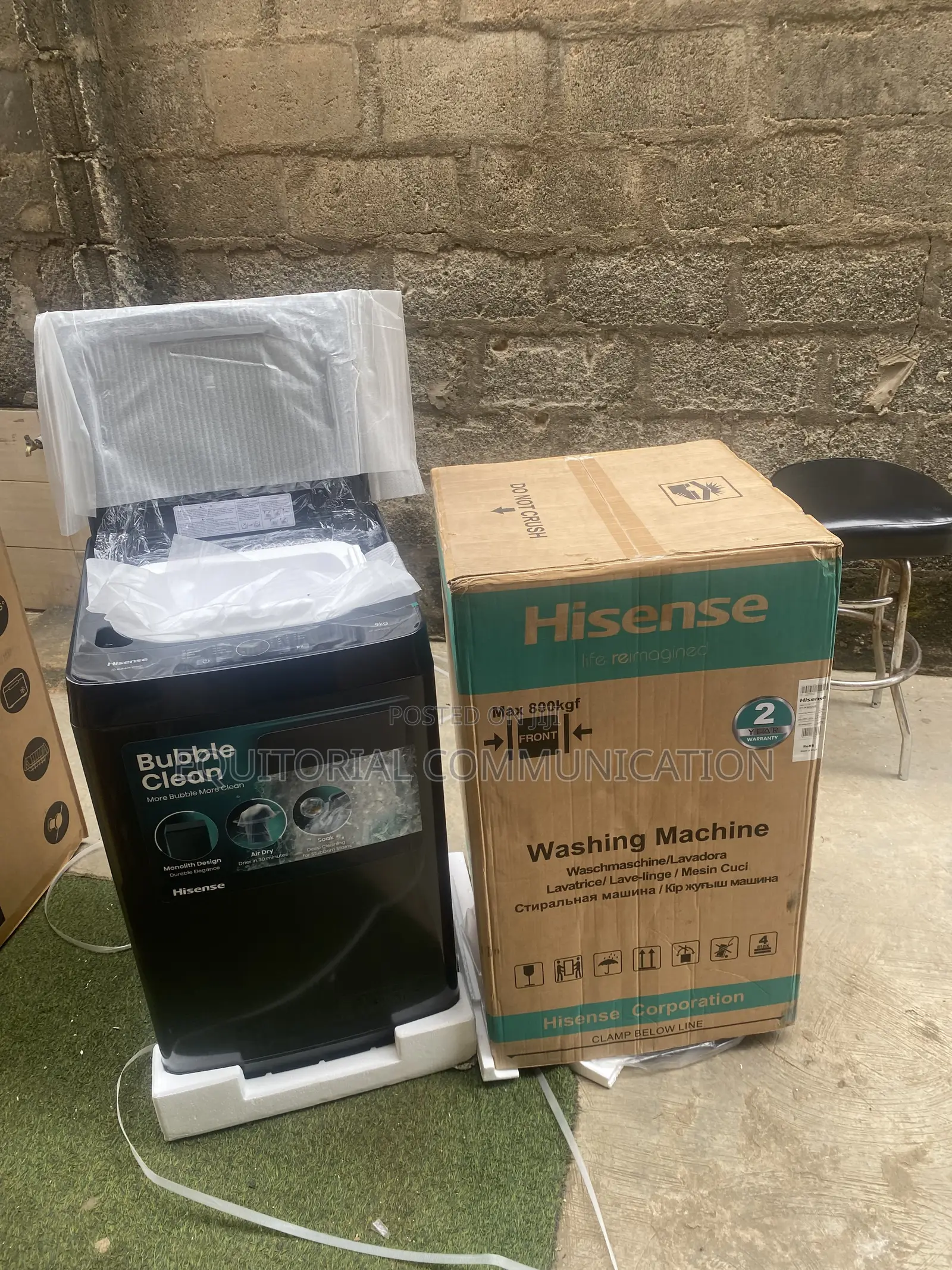 Hisense 9KG Automatic Washing Machine for Home