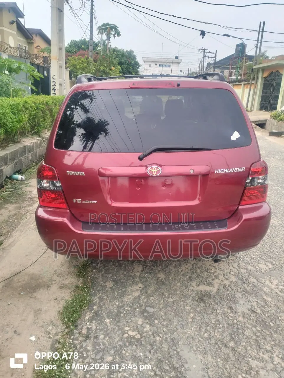 Toyota Highlander Limited V6 4x4 2004 Red