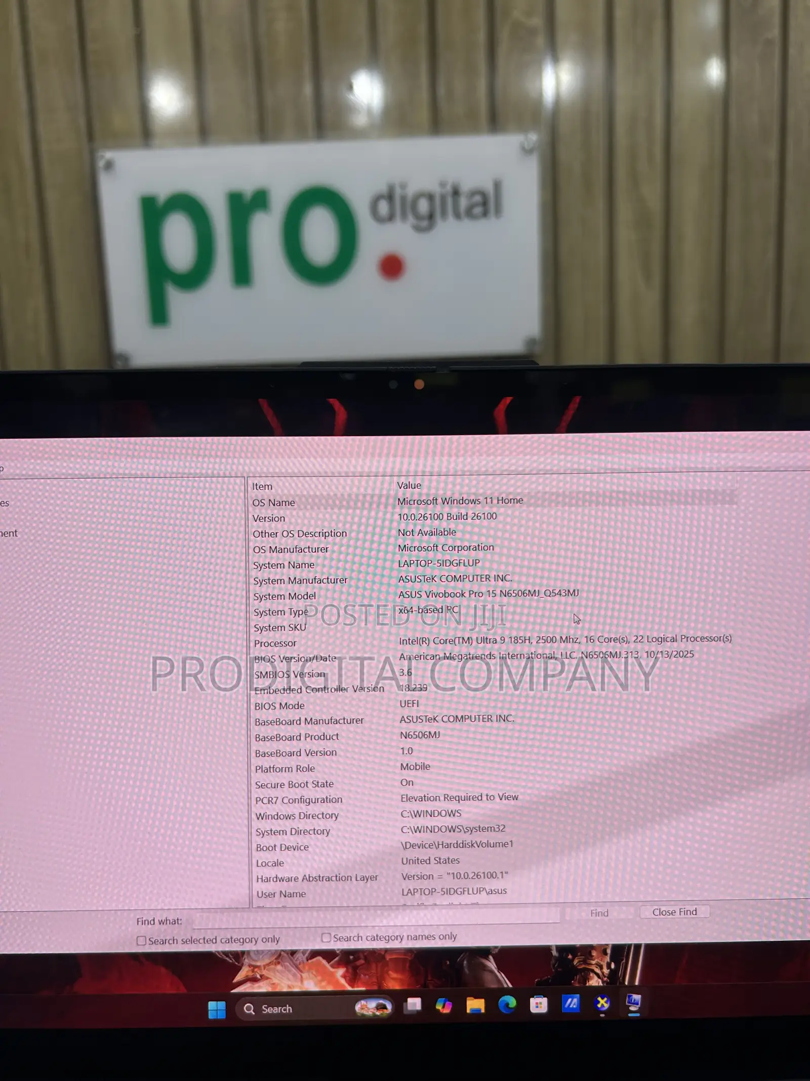 Laptop Asus VivoBook Pro 15 N580VD 24GB Intel Core Ultra 9 SSD 1T
