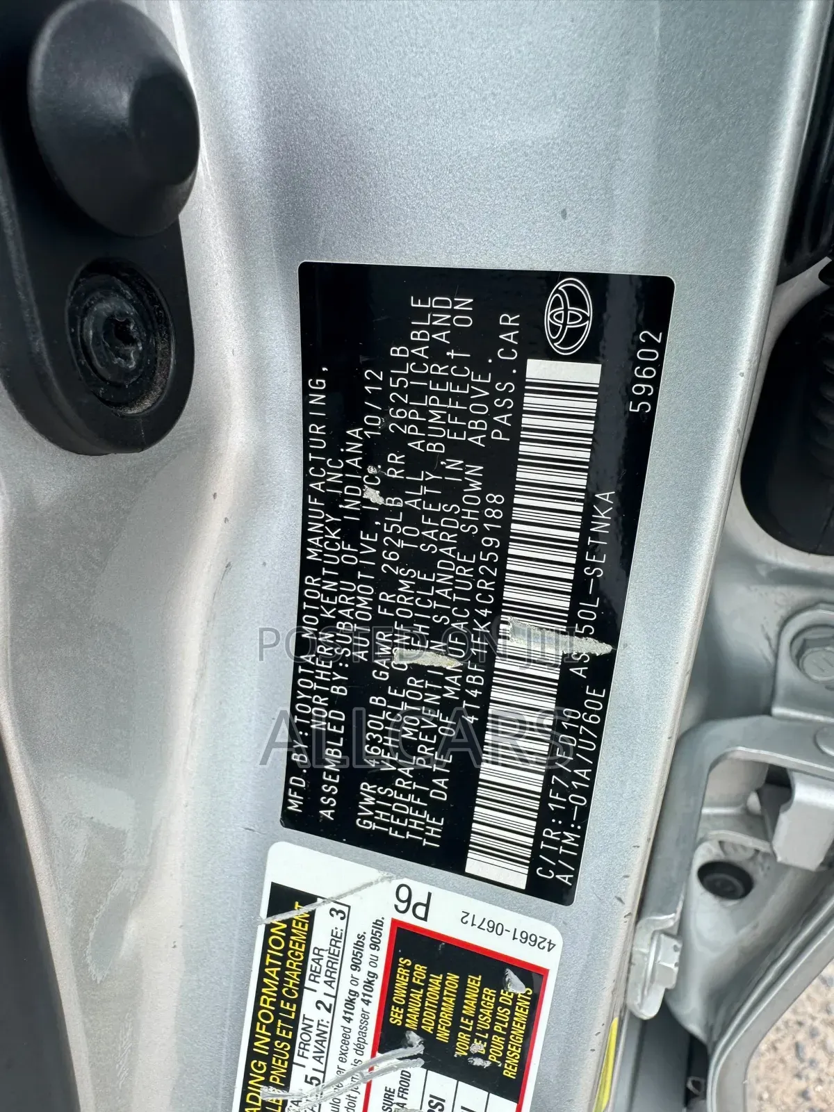 Toyota Camry 2013 Silver