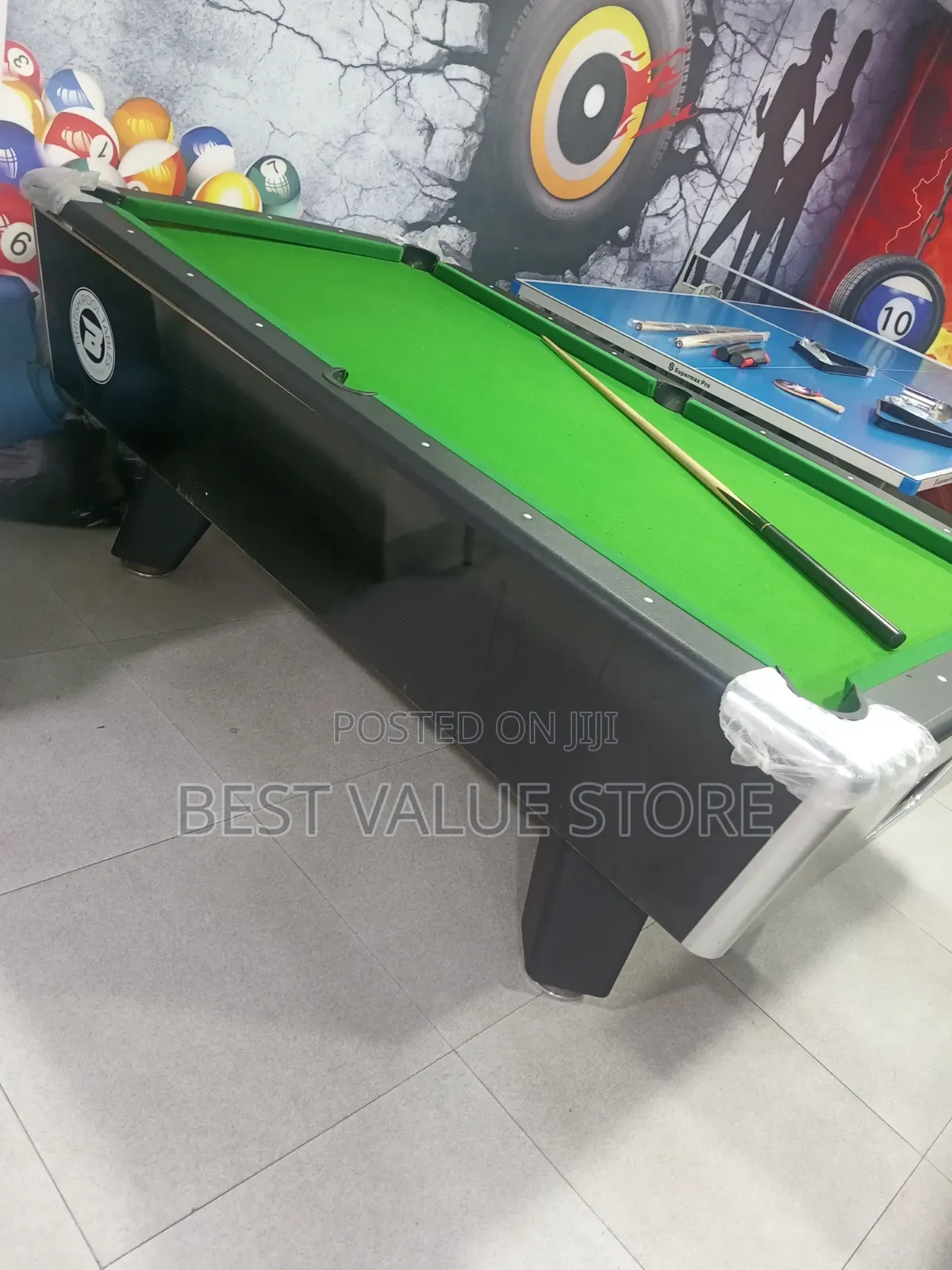 7ft Foreign Marble and Coin Snooker With the Accessories