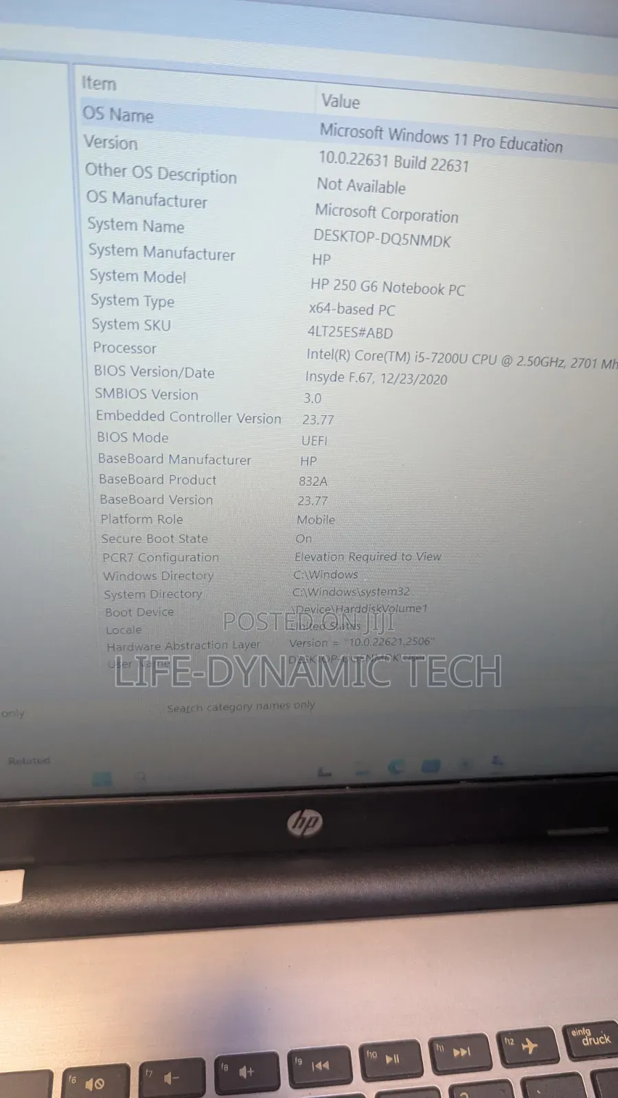 Laptop HP 250 G6 4GB Intel Core i5 SSD 128GB
