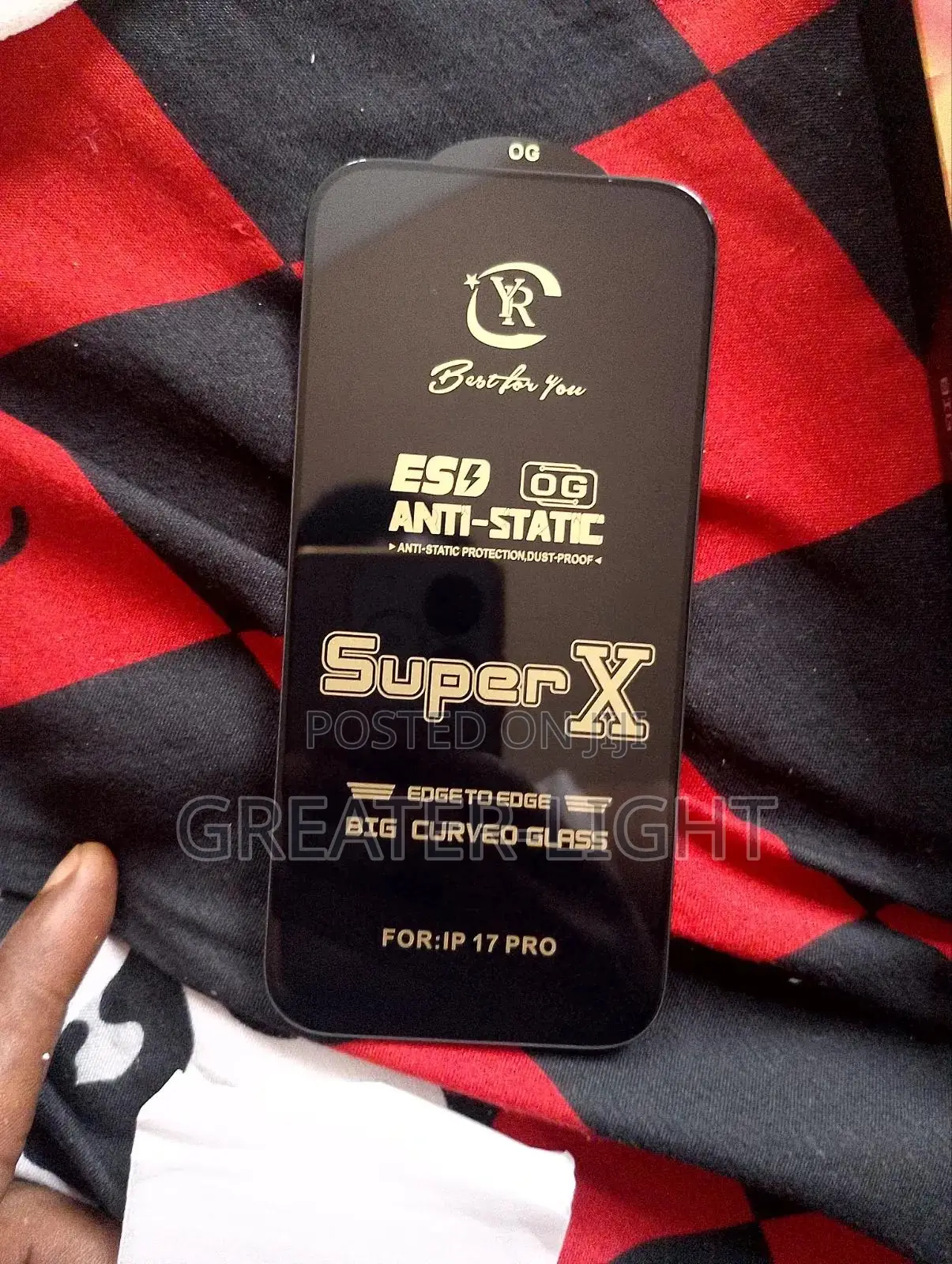OG ESD Super X Anti-Static Tempered Glass Screen Protector (iPhones)