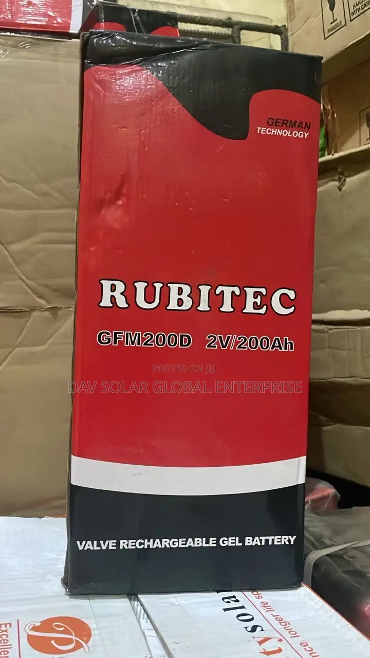 2v 200ah Rubitec Solar Battery