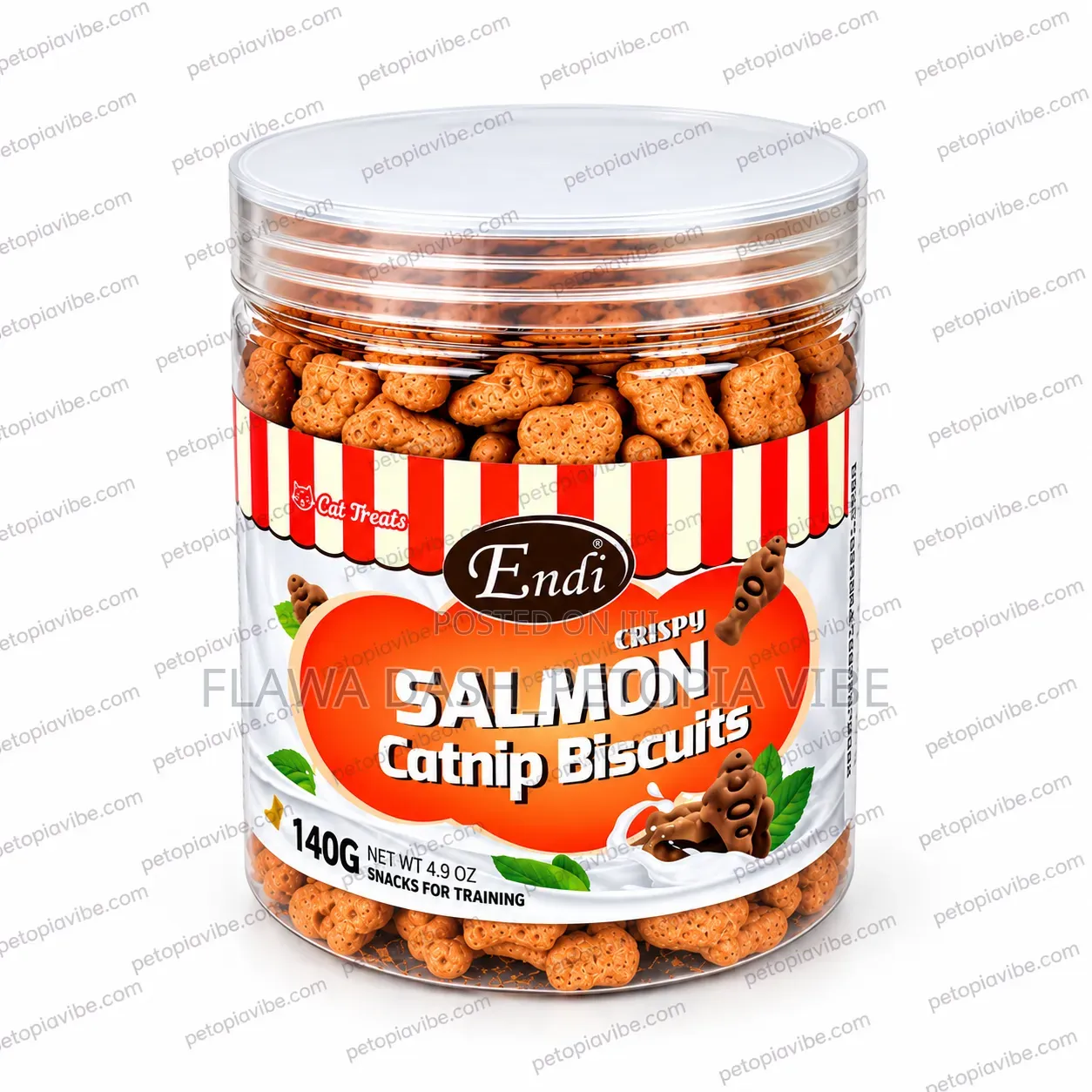 Endi Crispy Salmon Catnip Biscuit (140g)