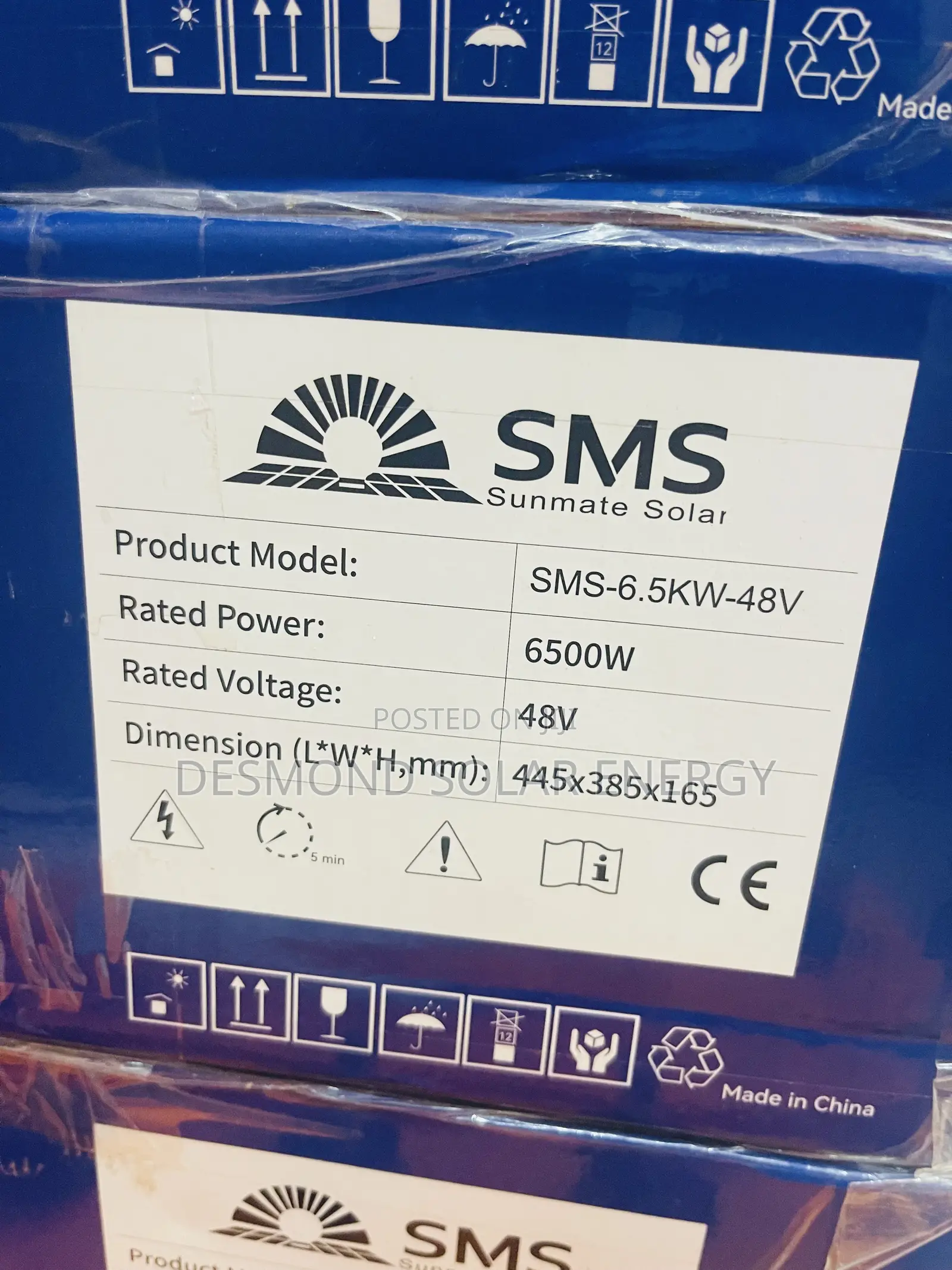6.5kva 48v SMS Hybrid Solar Inverter Is Now Very Much Available