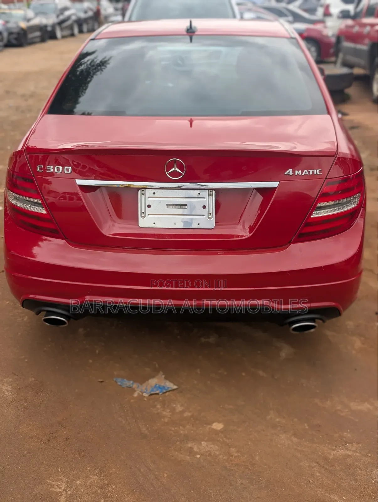 Mercedes-Benz C300 Sport 4Matic Sedan AWD (3.5L 6cyl 7A) 2013 Red