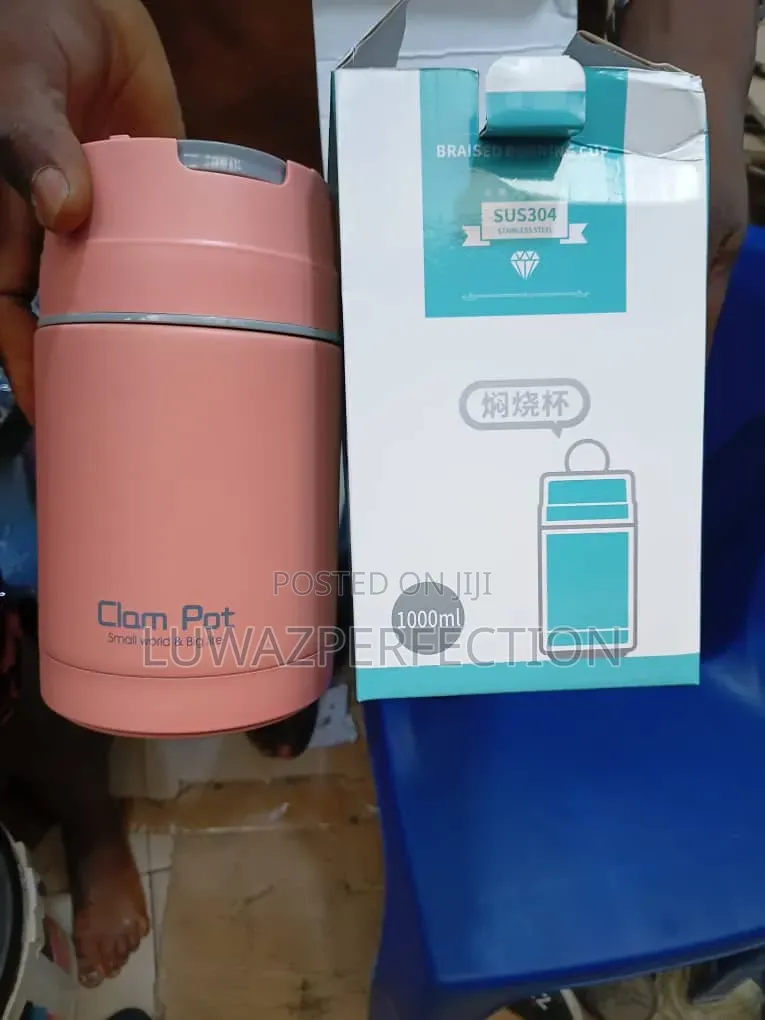 1000ml Clamp Pot Food Flask 24hour Hot