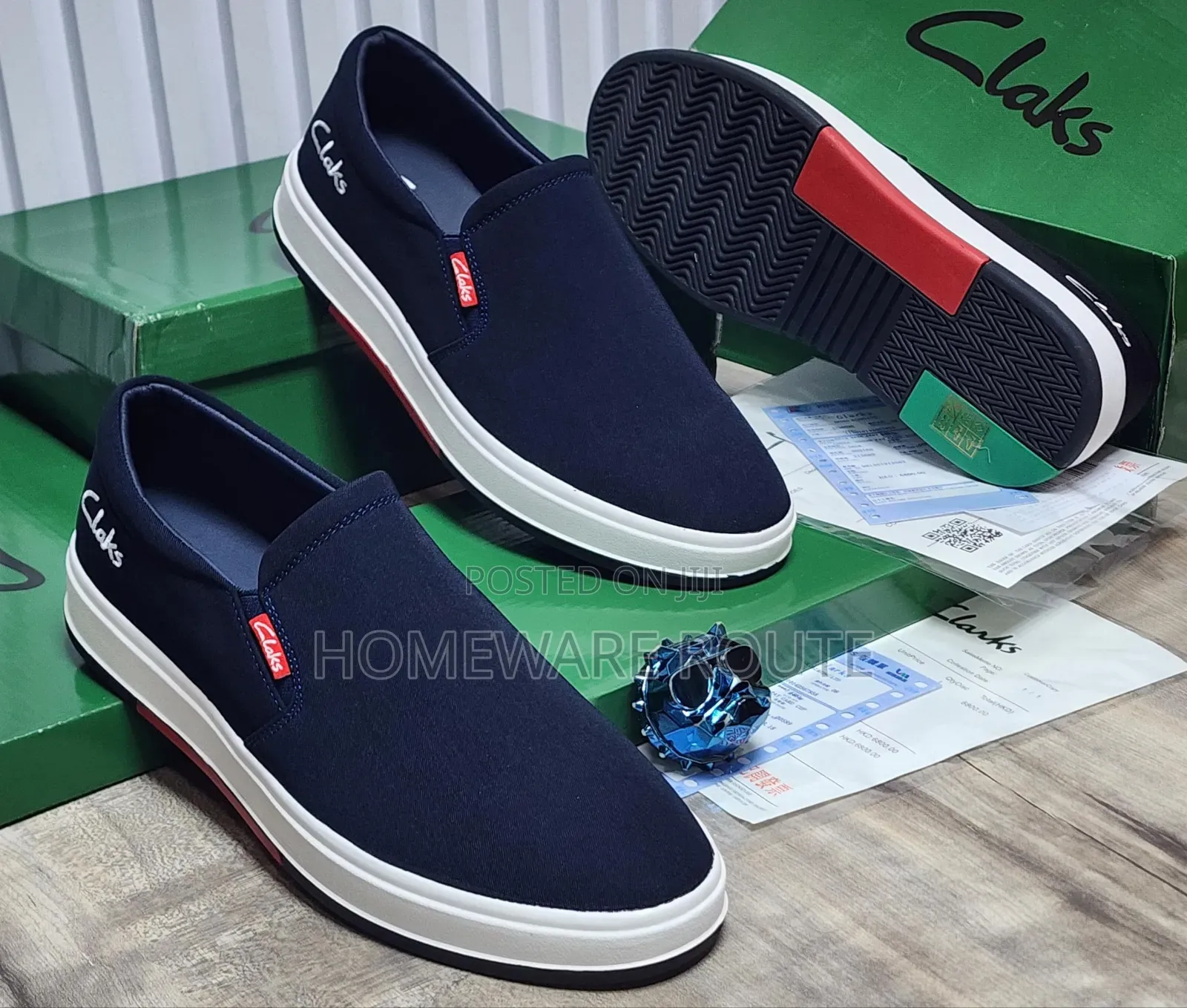 Clark's Men Slip on Canvas Loafers