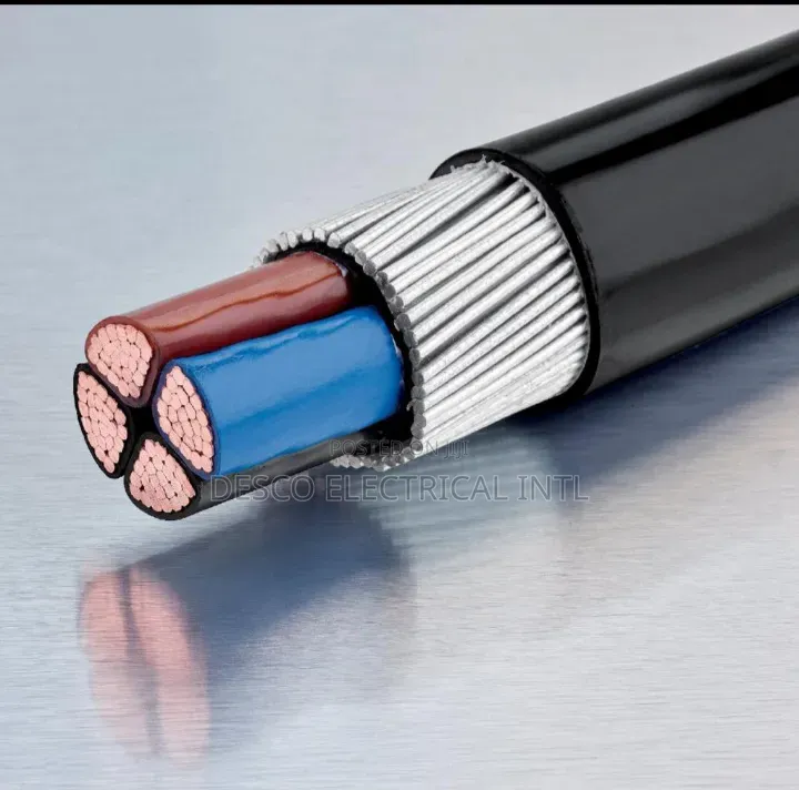 Original 50mmx4core Armoured Cable Full Gauge Wire Made in Turkey
