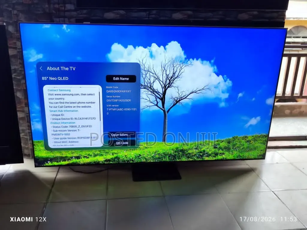 Boxed 85" Samsung Neo Qled 4k QN90F 144Hz Refresh Rate Gaming Smart TV